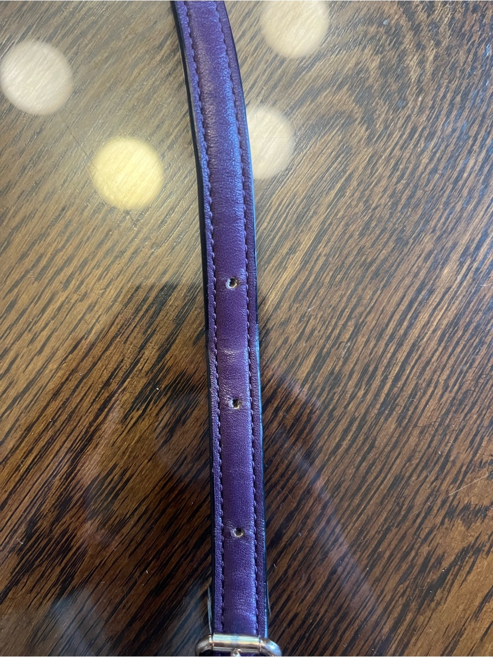 COACH Leather Crossbody/Shoulder Purse Strap in Plum - Picture 4 of 14